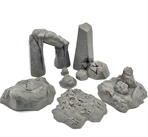 QP3D – Frozen Rocks Stone Bundle kompatibel mit Frozenheim – Fantasy Scatter Terrain Scenery für Tischplatte & RPG 28–32 mm Miniaturen Wargame Props DnD D&D, 3D gedruckt und lackierbar QP3D – Frozen Rocks Stone Bundle kompatibel mit Frozenheim – Fantasy Scatter Terrain Scenery für Tischplatte & RPG 28–32 mm Miniaturen Wargame Props DnD D&D, 3D gedruckt und lackierbar von Q P Quality Printing 3D