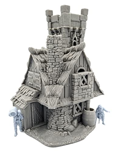 QP3D – Hemlock Cottage House – Fantasy Terrain Landschaft für Tischplatte & RPG 28–32 mm Miniaturen Kriegsspiel Requisiten DND D&D, 3D gedruckt und überstreichbar QP3D – Hemlock Cottage House – Fantasy Terrain Landschaft für Tischplatte & RPG 28–32 mm Miniaturen Kriegsspiel Requisiten DND D&D, 3D gedruckt und überstreichbar von Q P Quality Printing 3D