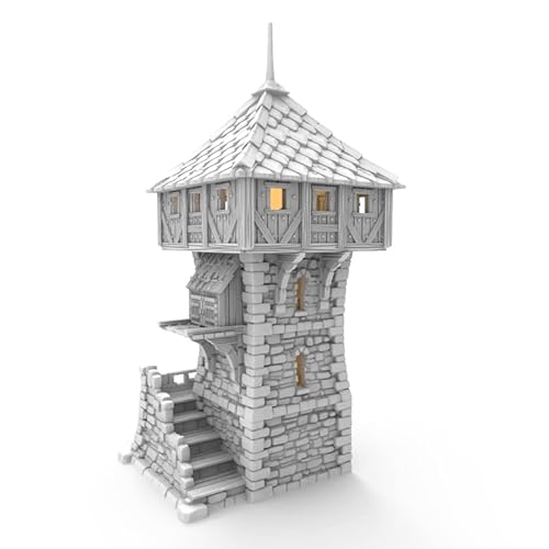 QP3D Kampfverteidigungsturm, ruiniertes Baugelände, Wandlandschaft für Tischplatte und RPG, 28–32 mm, Miniaturen, Kriegsspiel-Requisiten, DND D&D, 3D-gedruckt und bemalbar QP3D Kampfverteidigungsturm, ruiniertes Baugelände, Wandlandschaft für Tischplatte und RPG, 28–32 mm, Miniaturen, Kriegsspiel-Requisiten, DND D&D, 3D-gedruckt und bemalbar von Q P Quality Printing 3D