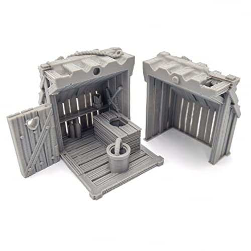 QP3D – Nebengebäude – Fantasy Battle Privy House Terrain Landschaft für Tischplatte & RPG 28–32 mm Miniaturen Wargame Requisiten DnD D&D, 3D gedruckt und bemalbar QP3D – Nebengebäude – Fantasy Battle Privy House Terrain Landschaft für Tischplatte & RPG 28–32 mm Miniaturen Wargame Requisiten DnD D&D, 3D gedruckt und bemalbar von Q P Quality Printing 3D