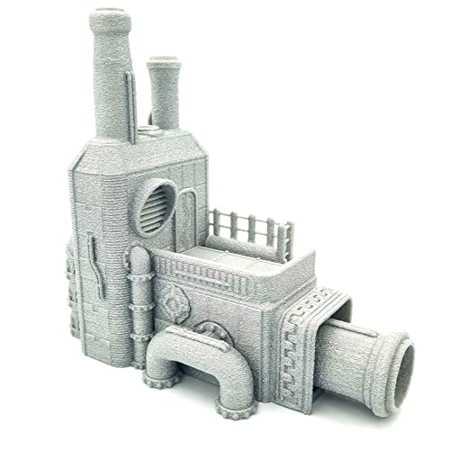 QP3D - Abwasserwerke, Abfluss, Toxi-Gebäude, Geländelandschaft für Tischplatte und RPG, 28–32 mm, Miniaturen, Kriegsspiel-Requisiten, DND D&D, 3D-gedruckt und bemalbar QP3D - Abwasserwerke, Abfluss, Toxi-Gebäude, Geländelandschaft für Tischplatte und RPG, 28–32 mm, Miniaturen, Kriegsspiel-Requisiten, DND D&D, 3D-gedruckt und bemalbar von Q P Quality Printing 3D