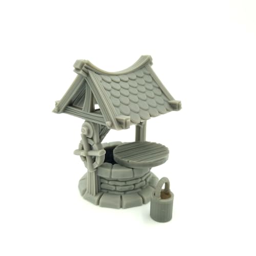 QP3D - Well Building Scatter Resin Terrain - Fantasy Battle Scenery for Tabletop & RPG 28-32mm Miniatures Wargame Props DND D&D, 3D Printed and Paintable QP3D - Well Building Scatter Resin Terrain - Fantasy Battle Scenery for Tabletop & RPG 28-32mm Miniatures Wargame Props DND D&D, 3D Printed and Paintable von Q P Quality Printing 3D