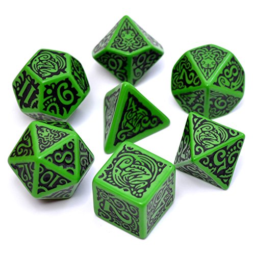 Q-Workshop CTC60 - Call of Cthulhu: The Outer Gods Cthulhu Dice Set (7) von Q-Workshop
