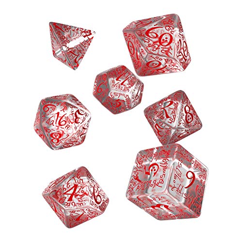 Q-Workshop ELV09 - Elvish Dice Transparent/Red (7) Q-Workshop ELV09 - Elvish Dice Transparent/Red (7) von Q Workshop