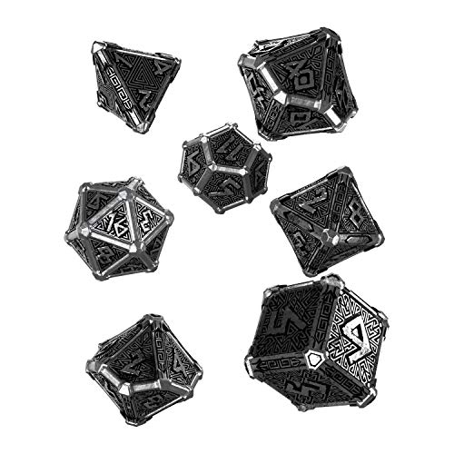 Q-Workshop MMY35 - Metall Mythical Dice Set (7), Merhfarbig von Q Workshop