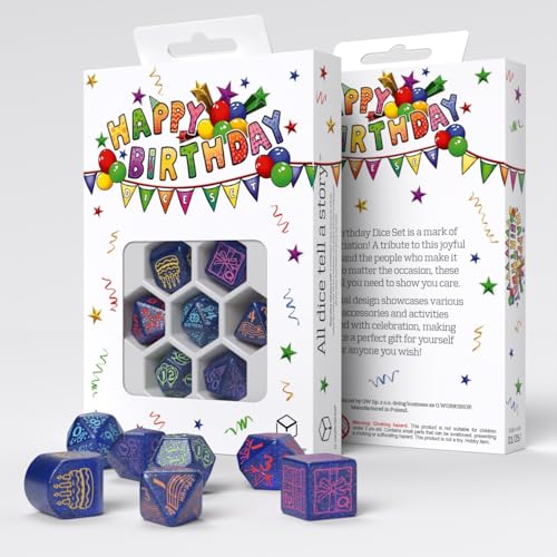 Happy Birthday Dice Set: Streamers von Q Workshop