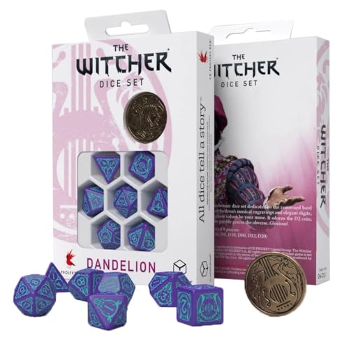 Q-Workshop QWOWDA3S The Witcher Dice Set: Dandelion – Half a Century of Poetry (7) von Q-Workshop