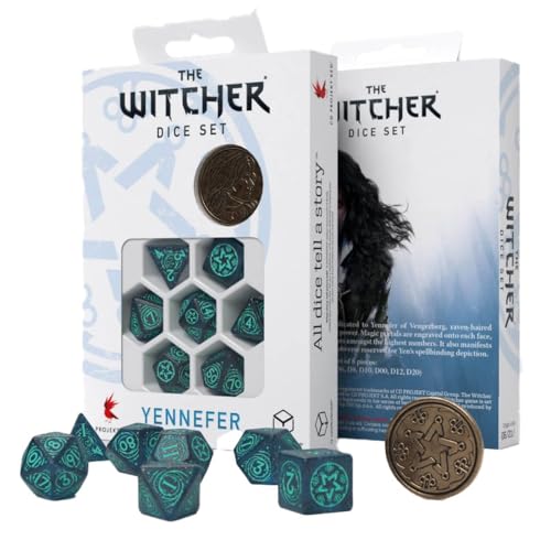 Q-Workshop QWOWYE3W The Witcher Dice Set: Yennefer – Sorceress Supreme (7) von Q-Workshop