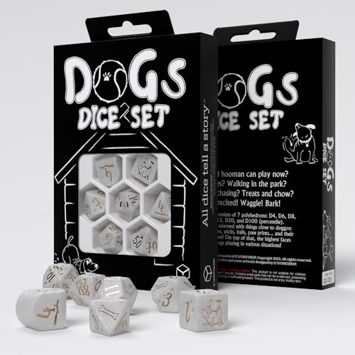 Q-Workshop QWORDOG5 Dogs Dice Set: Charlie (7) von Q-Workshop