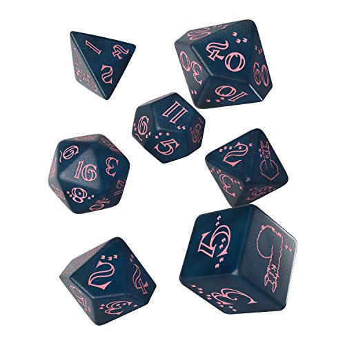 Q-Workshop LLA3E - Sparkling Llama Dice Dark blue/Pink (7) von Q-Workshop