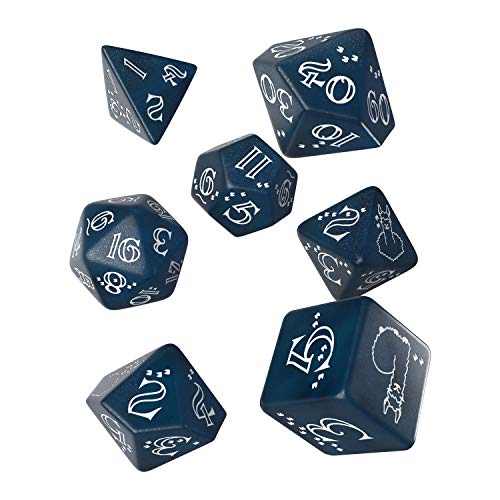 Q-Workshop LLA3F - Shimmering Llama Dice Dark blue/White (7) von Q Workshop