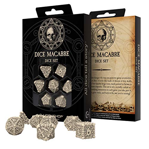 Q-Workshop DMR3G - Dice Macabre Dice Set (7) von Q-Workshop