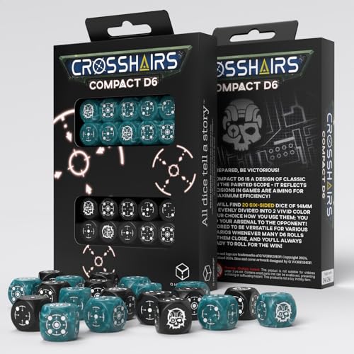 Q-Workshop QWOSTCA4 Crosshairs Compact D6: Stormy & Black, 14mm von Q Workshop