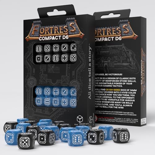 Q-Workshop QWOSTCB2 Fortress Compact D6: Black & Blue von Q-Workshop