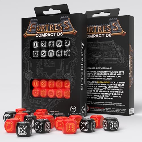 Q-Workshop QWOSTCB4 Fortress Compact D6: Black & Red von Q-Workshop