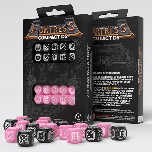 Q-Workshop QWOSTCB5 Fortress Compact D6: Black & Pink von Q-Workshop