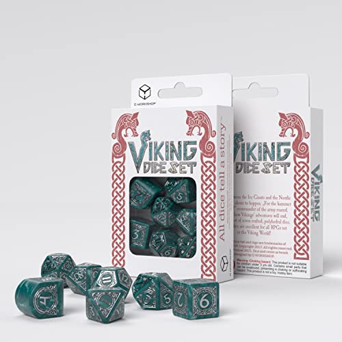 Q-Workshop QWOVIK4S Viking Modern Dice Set: Mjolnir (7) von Q-Workshop