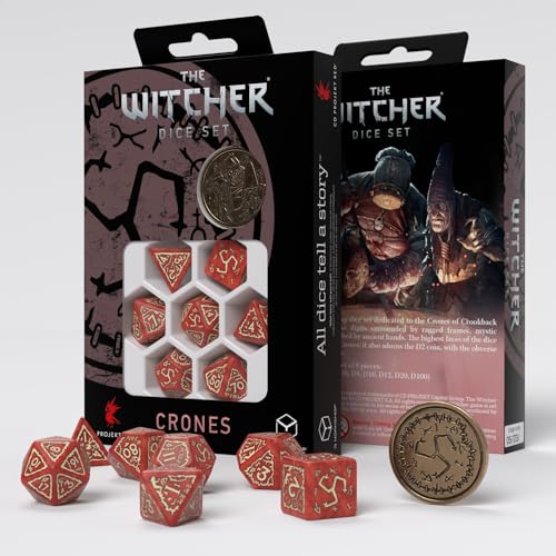 Q-Workshop QWOWCR01 The Witcher Dice Set: Crones – Brewess (7) von Q-Workshop