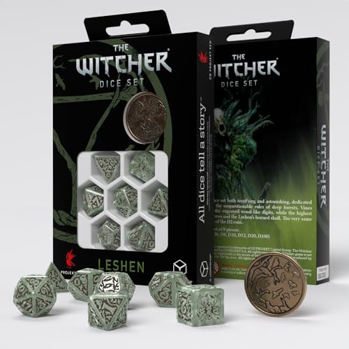 Q-Workshop The Witcher Dice Set: Leshen - The Totem Builder (7), grün von Q Workshop