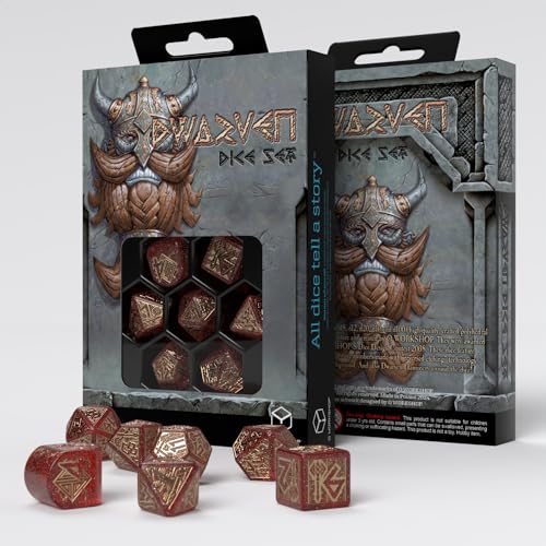 Q-Workshop QWORDWA9 Dwarven Dice Set: Jewels (7) von Q-Workshop