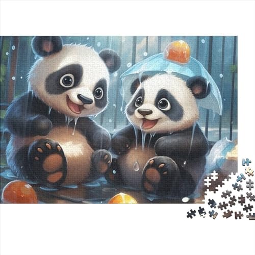 Panda Puzzle 1000 Teile Geduldsspiel Herausfordernde Geistige Süßer Kleiner Panda Herausforderung Entspannung Durch Puzzeln Zeitvertreib Für Alle Altersgruppen 1000pcs (75x50cm) von QAHSWIALN