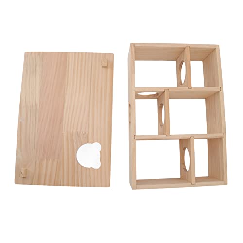 Hamsterhaus aus Holz, 6 Schlafzimmer, Hamsterverstecke, Zwerghamsterhaus, Labyrinth Zum Schlafen Und Bewegen von Haustieren Hamsterhaus aus Holz, 6 Schlafzimmer, Hamsterverstecke, Zwerghamsterhaus, Labyrinth Zum Schlafen Und Bewegen von Haustieren von QANYEGN