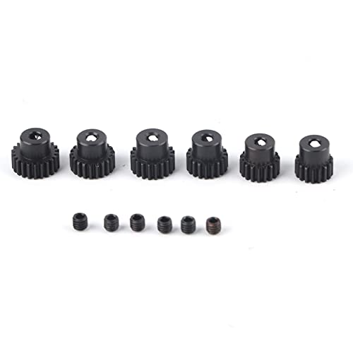 QANYEGN 6 Stück Motorritzelteile, Motorritzel, Wellenritzelteile Für 1/10 RC-Automotor 3,175 Mm 17T-22T 48DP QANYEGN 6 Stück Motorritzelteile, Motorritzel, Wellenritzelteile Für 1/10 RC-Automotor 3,175 Mm 17T-22T 48DP von QANYEGN