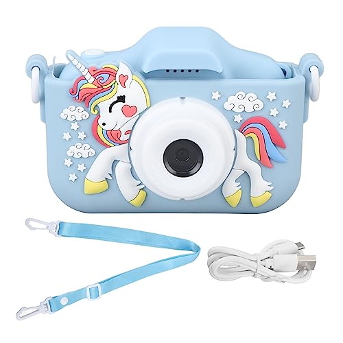 QANYEGN Digitale Videokamera für Kinder, Kinderkamera-Spielzeug, Digitale Video-Camcorder-Kamera für und Mädchen, Kleinkinder (Blau) von QANYEGN