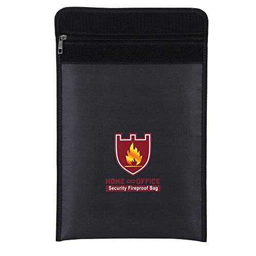 QANYEGN Feuerfeste Tasche, Feuerfeste Geldtasche Mit Reißverschluss, Doppelseitige Feuerfeste, Feuersichere Umschlagtasche Für Wertsachen QANYEGN Feuerfeste Tasche, Feuerfeste Geldtasche Mit Reißverschluss, Doppelseitige Feuerfeste, Feuersichere Umschlagtasche Für Wertsachen von QANYEGN