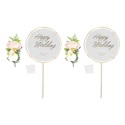 QANYEGN Hochzeitstortenaufsätze, Kucheneinsätze, Runde Kuchendekorations-Requisiten Für Kuchen, Cupcakes, Wanddekoration, PVC-Metall-Polyester-Materialien QANYEGN Hochzeitstortenaufsätze, Kucheneinsätze, Runde Kuchendekorations-Requisiten Für Kuchen, Cupcakes, Wanddekoration, PVC-Metall-Polyester-Materialien von QANYEGN