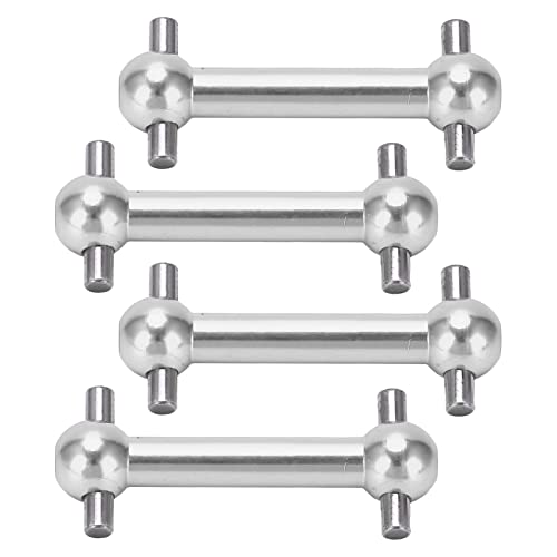 QANYEGN Hundeknochenwelle, Aluminiumlegierung Hundeknochen -Antriebswelle Set, RC Hundeknochenantriebswelle für TT01 TT02 RC -Auto -Upgrade -Teile (Silber) von QANYEGN