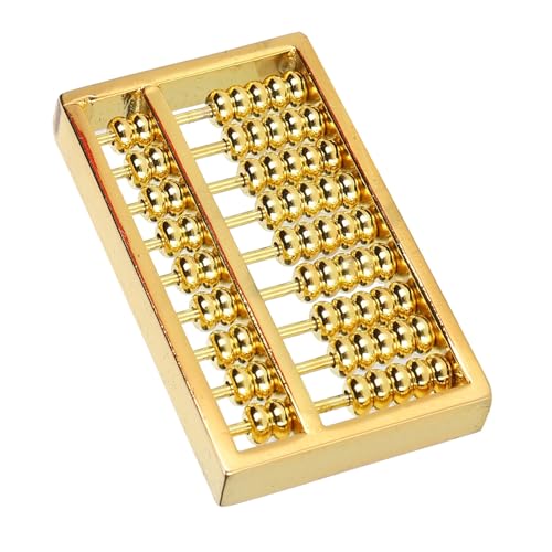 QANYEGN Abakus Ornamente, Abacus Gold, Messing Abakus Statue für Wohnzimmer, Schlafzimmer, Couchtisch, Büro und andere Orte von QANYEGN