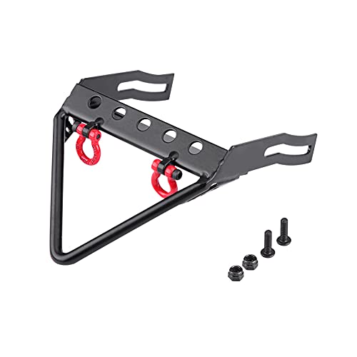 RC Crawler Vordere Stoßstange Windenhalter, RC Bumper Plate Bracket, Winde Montageplatte für 1/10 Axial SCX10 RC Rock Crawler (Spitze Zehe: 5,4 X 4,4 X 2,6 cm / 2,1 X 1,7 X 1 Zoll) von QANYEGN