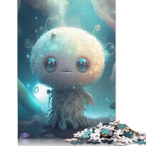 1000 Stück niedliche Monster für Erwachsene, Puzzle aus schwierigem Papier für Erwachsene, Weihnachtsgeschenke, 1000 Teile (38 x 26 cm) von QASEYIPV