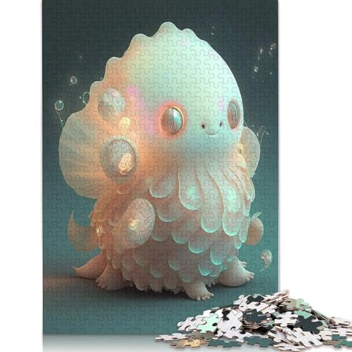 1000 Stück niedliche Monster für Erwachsene, Puzzle aus schwierigem Papier für Erwachsene, Weihnachtsgeschenke, 1000 Teile (38 x 26 cm) von QASEYIPV