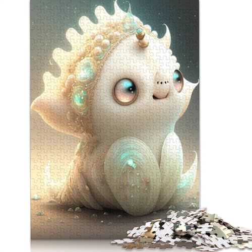 1000 Stück niedliche Monster für Erwachsene, schwieriges Holzpuzzle für Erwachsene, Weihnachtsgeschenke, 1000 Teile (75 x 50 cm) von QASEYIPV