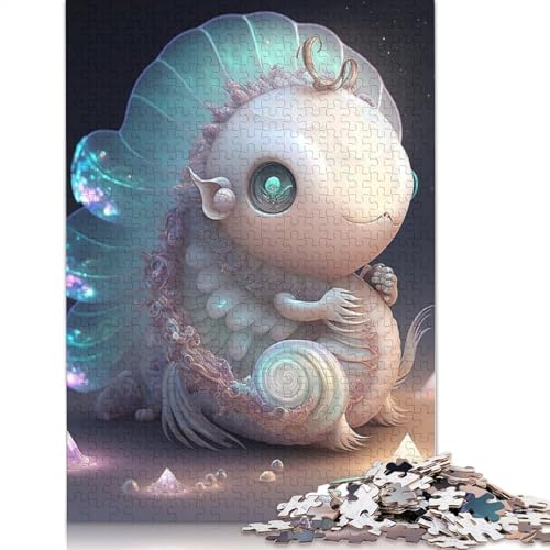 1000 Stück niedliche Monster für Erwachsene, schwieriges Holzpuzzle für Erwachsene, Weihnachtsgeschenke, 1000 Teile (75 x 50 cm) von QASEYIPV