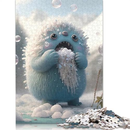 1000 Stück niedliche Monster für Erwachsene, schwieriges Holzpuzzle für Erwachsene, Weihnachtsgeschenke, 1000 Teile (75 x 50 cm) von QASEYIPV