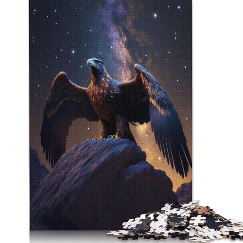 1000 Teile (38 x 26 cm) Adler-Kunstpuzzle für Erwachsene, Halloween-Puzzle, für Familienspaß, Spielen in der Nacht, 1000 Teile von QASEYIPV