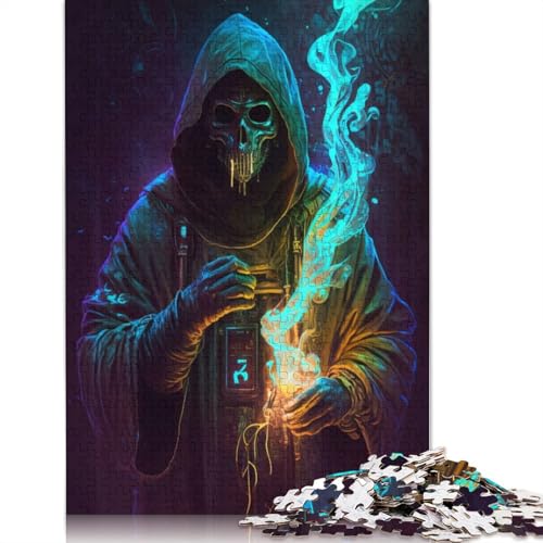 1000 Teile „Das Cyberpunk-Druiden-Puzzle“, Schwierigkeitsgrad: Erwachsene, Lernspiel, Spielzeug, Familiendekoration, 1000 Teile (75 x 50 cm) von QASEYIPV