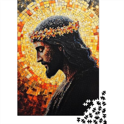 1000 Teile Christlicher Jesus Puzzle für Erwachsene Intellektuelles Spiel Kinderpuzzle 1000 Teile (75x50cm) von QASEYIPV