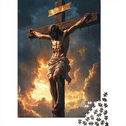1000 Teile Christlicher Jesus Puzzle für Erwachsene Intellektuelles Spiel Kinderpuzzle 1000 Teile (75x50cm) von QASEYIPV
