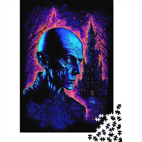 1000 Teile Dämon Puzzle für Erwachsene, Puzzle für Erwachsene, Halloween-Geschenk ab 14 Jahren, 1000 Teile (38x26cm) von QASEYIPV
