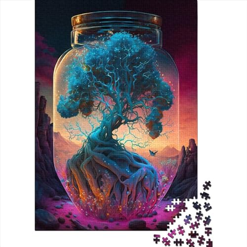 1000 Teile Fantasy-Landschaft Puzzle für Erwachsene, Halloween-Geschenk, Erwachsenenpuzzle, Heimdekoration, 1000 Teile Puzzle (75x50cm) von QASEYIPV