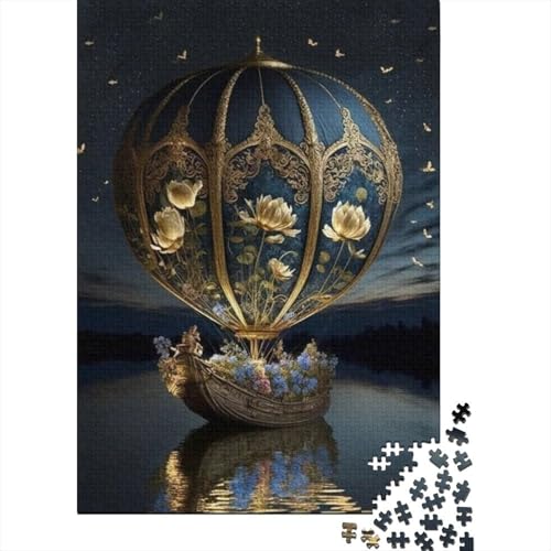 1000 Teile Heißluftballons, Kunstpuzzle für Erwachsene, Lernspiele, 1000 Teile (38 x 26 cm) von QASEYIPV