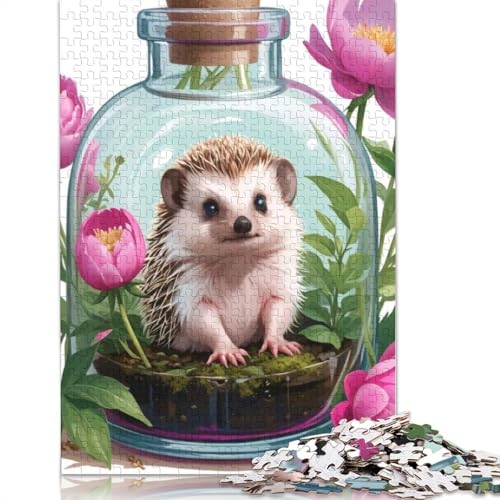 1000 Teile Igel-Puzzles für Erwachsene und Jugendliche, Papierpuzzle, Lernspiel, Spielzeug, Geburtstagsgeschenk, 1000 Teile (38 x 26 cm) von QASEYIPV