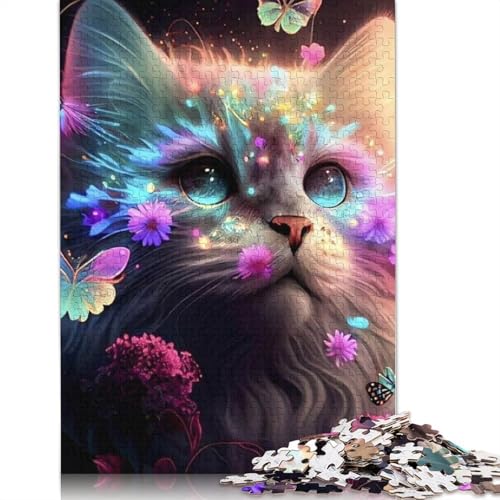 1000 Teile Katze Puzzle für Erwachsene, Puzzle für Erwachsene, Halloween-Geschenk ab 14 Jahren, 1000 Teile (38x26cm) von QASEYIPV