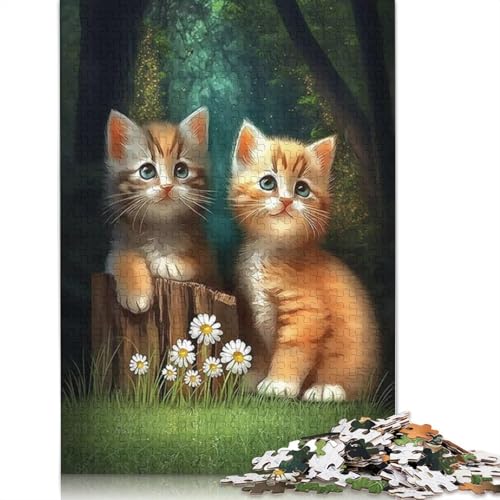 1000 Teile Katzen-Künstler-Puzzles für Erwachsene, 1000 Teile (38 x 26 cm) von QASEYIPV