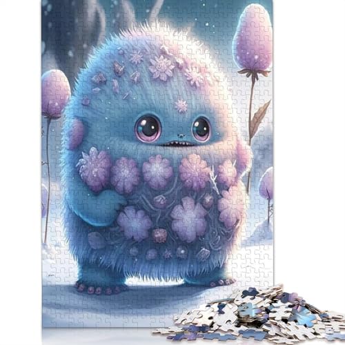 1000 Teile Niedliche Monster Puzzle für Erwachsene, Halloween-Geschenk, Holzpuzzle für Teenager, einzigartige Geschenke für Zuhause und Geschenke 1000 Teile (75x50cm) von QASEYIPV