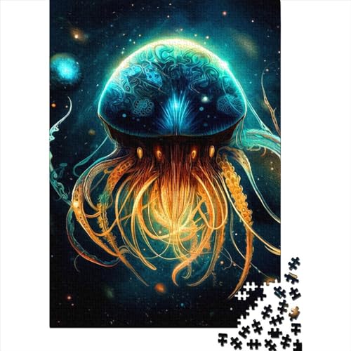 1000 Teile Octopus Puzzle für Erwachsene, Halloween-Geschenk, Lernspielzeug, 1000 Teile (38 x 26 cm) von QASEYIPV